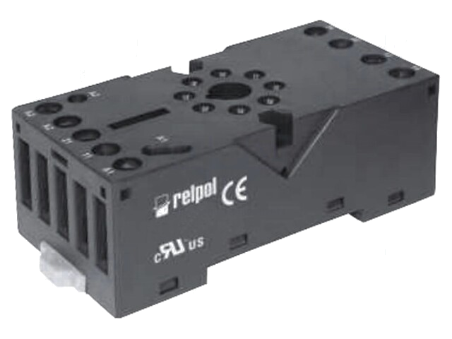 Socket; PIN: 8; 10A; 250VAC; op paneel,op DIN-rail; schroefklemmen Socket; PIN: 8; 10A; 250VAC; op paneel,op DIN-rail; schroefklemmen